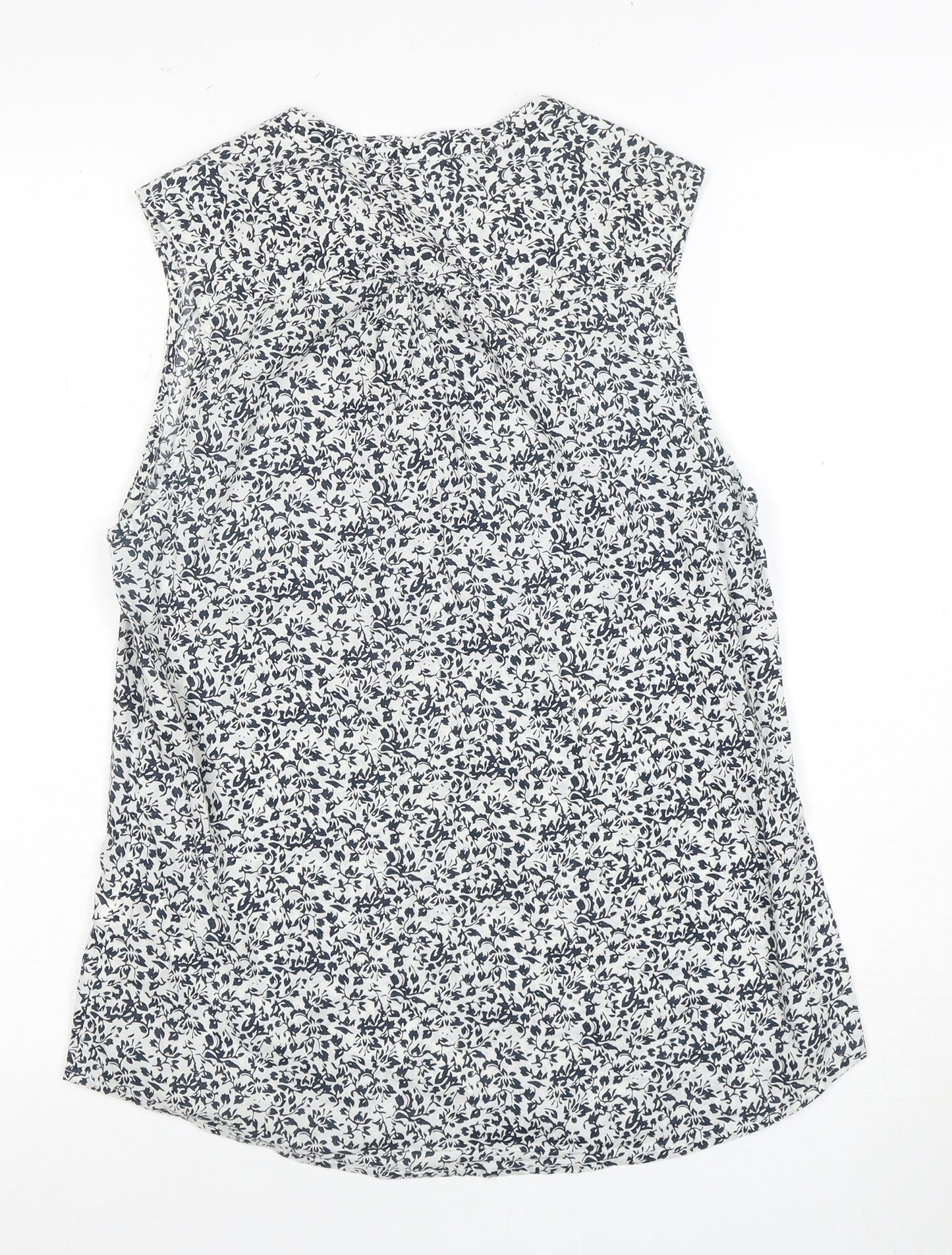 Mountain Warehouse Women's Blue Floral Blouse Size 8