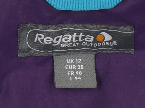 Regatta Women's Purple Rain Coat Size 12 Waterproof