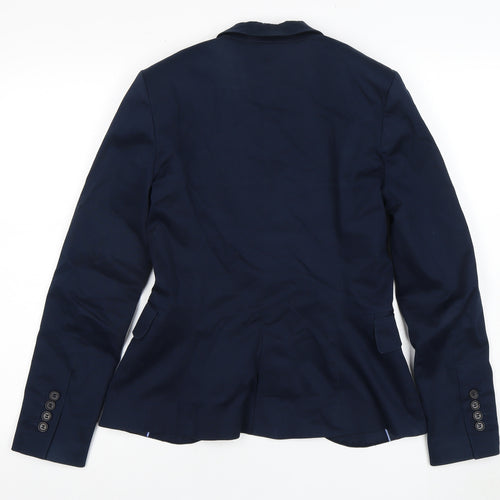 Zara Basic Women's Blue Blazer Size 8 Regular Fit