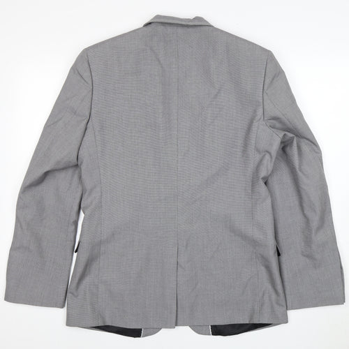 Red Herring Men's Grey Regular Fit Blazer, Size 40R, Elegant Style