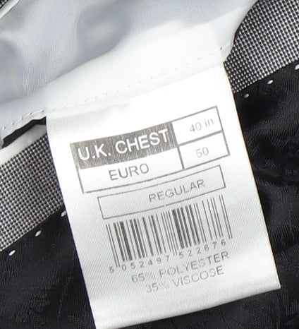 Red Herring Men's Grey Regular Fit Blazer, Size 40R, Elegant Style