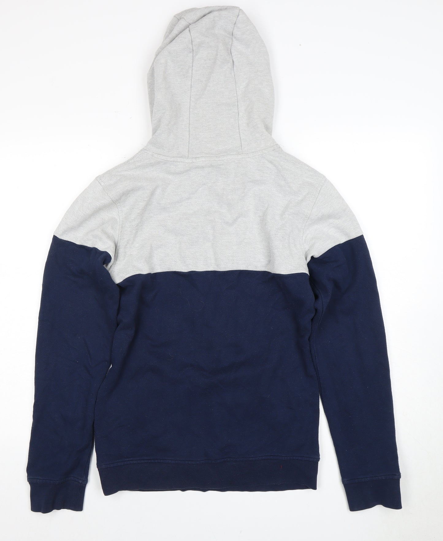 Adidas Men's Grey & Blue 1/4 Zip Hoodie, Size S