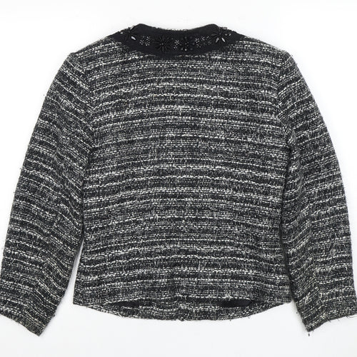 East Women's Black Boucle Jacket Size 10