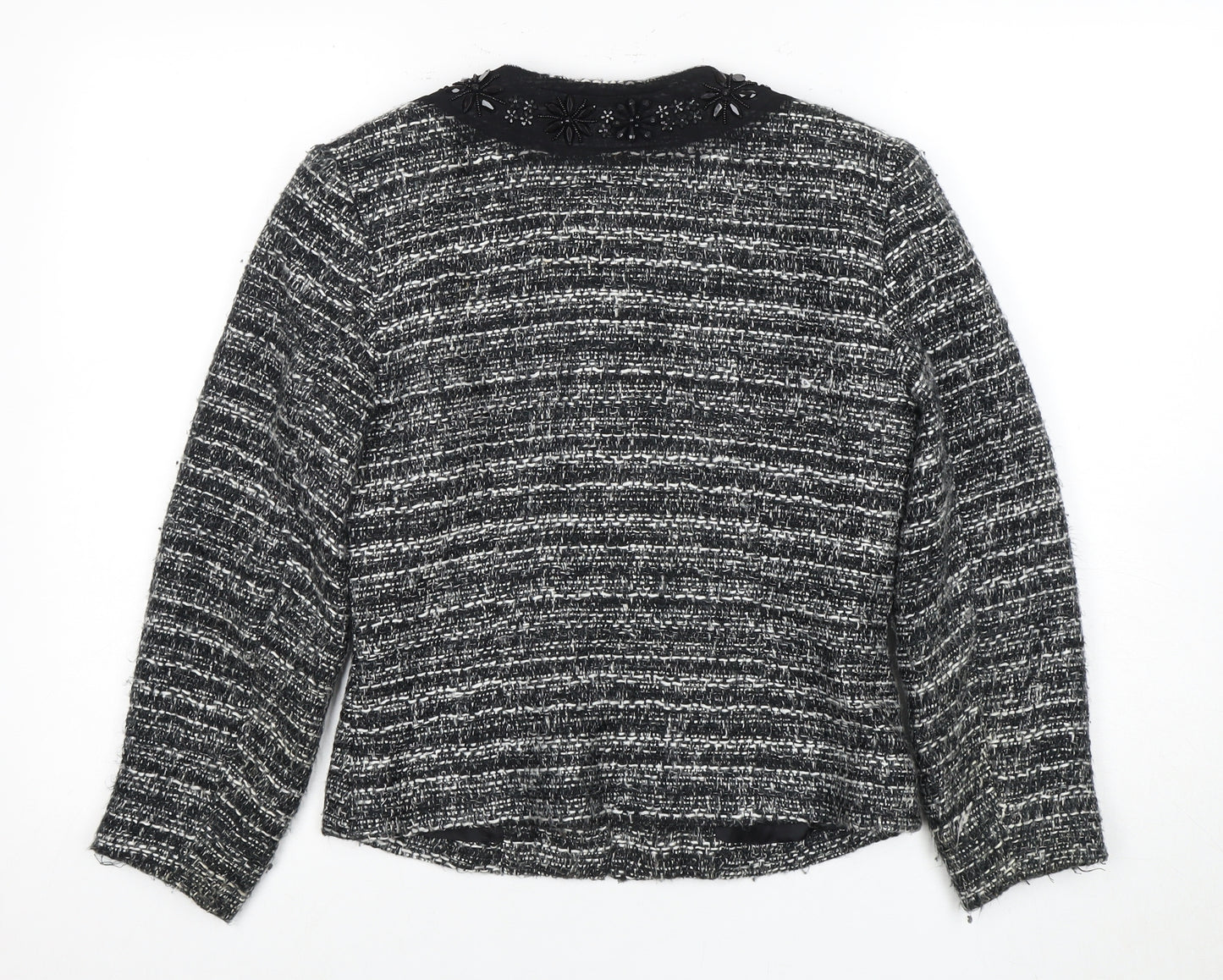 East Women's Black Boucle Jacket Size 10