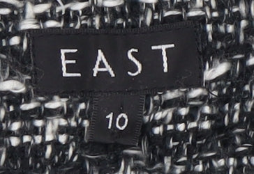 East Women's Black Boucle Jacket Size 10