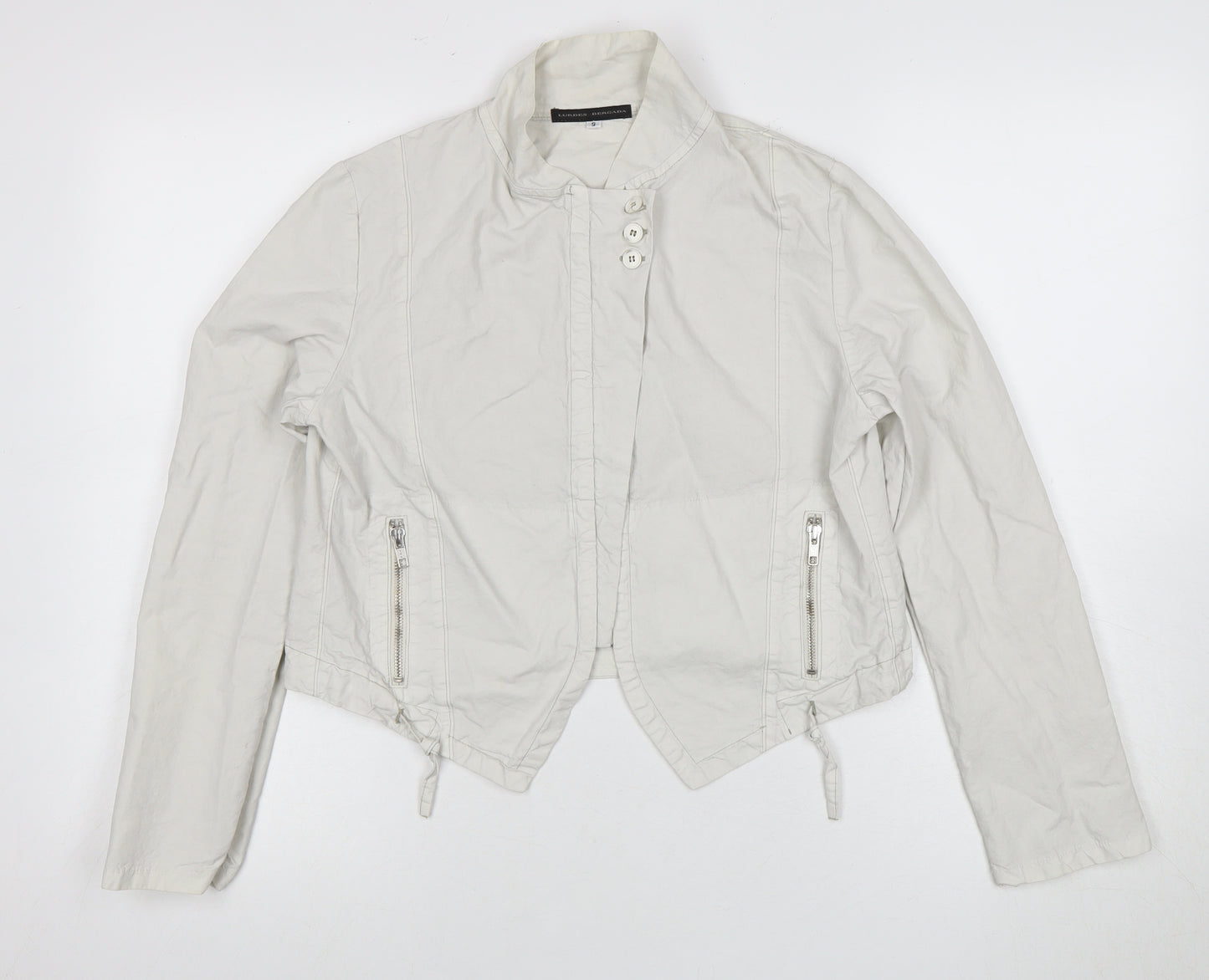 Lurdes Bergada Women's White Jacket Size S