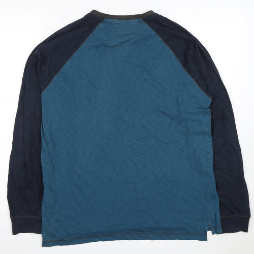 White Stuff Men's Blue Long Sleeve T-Shirt M