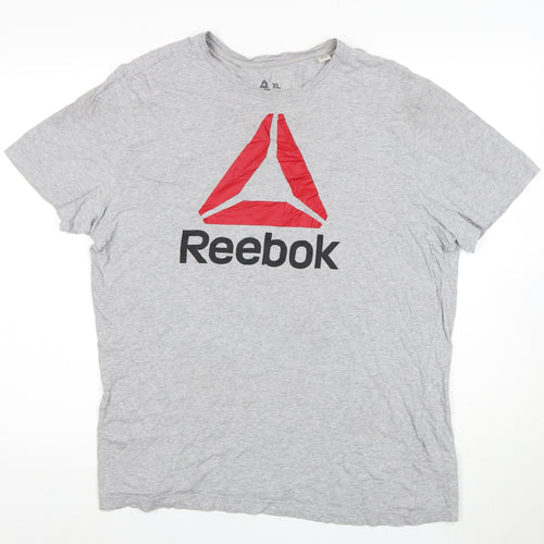 Reebok Men's Grey XL Short Sleeve T-Shirt