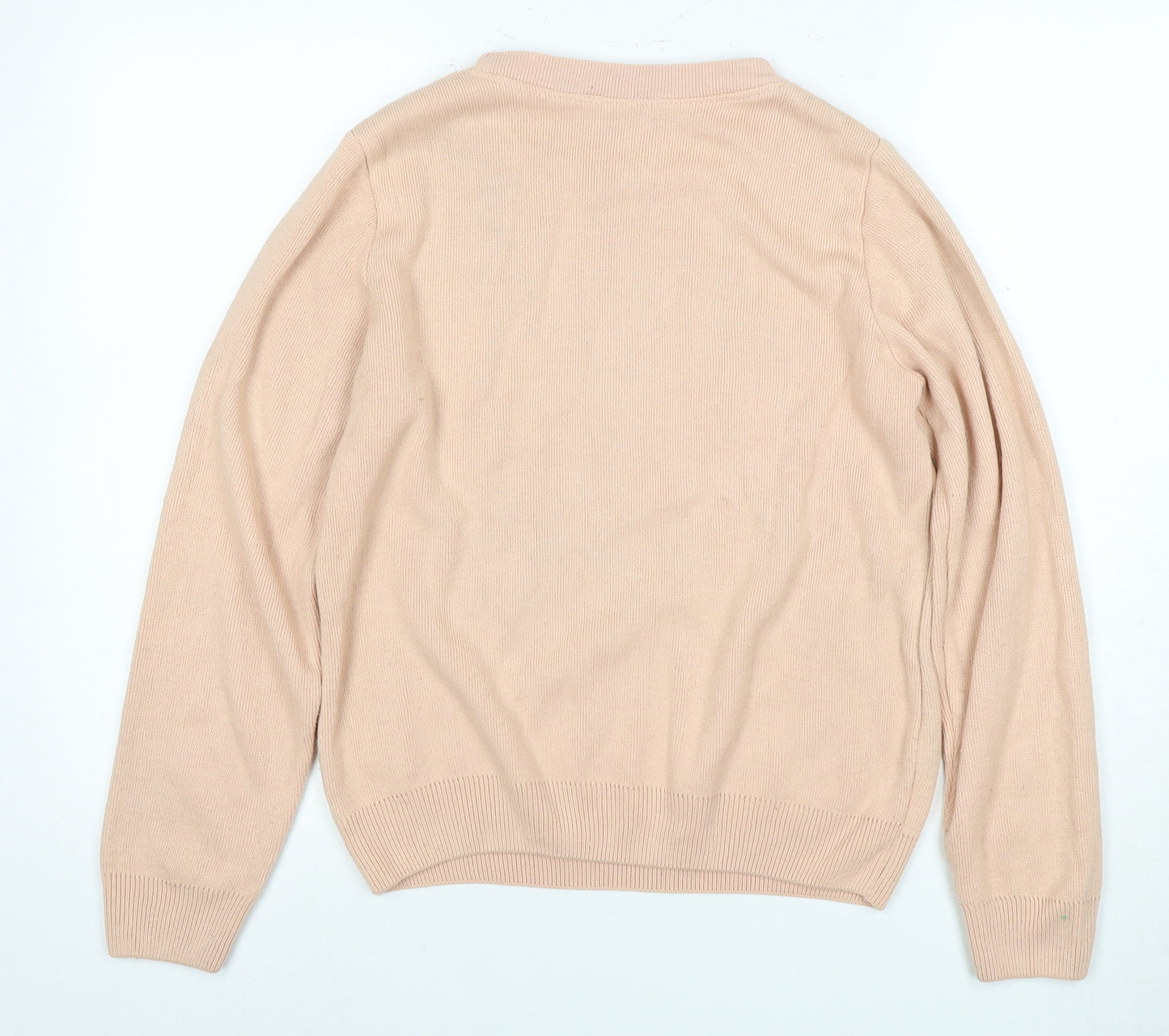 Dorothy Perkins Women's Pink Animal Print Jumper UK 8