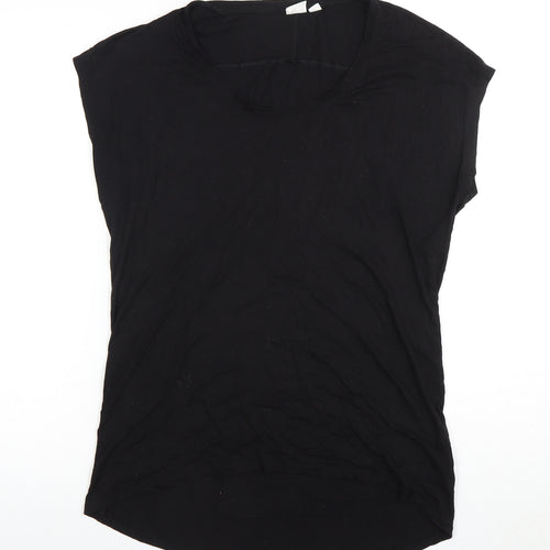 CHIP Women's Black Sleeveless Basic T-Shirt, Size S