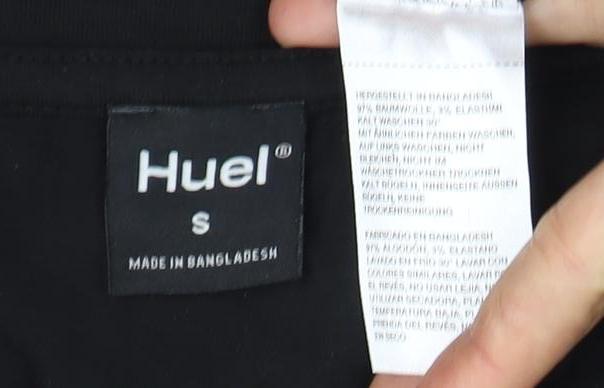 Huel Men's Black Crew Neck T-Shirt S