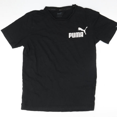 Puma Men's Black Short Sleeve T-Shirt, Size S