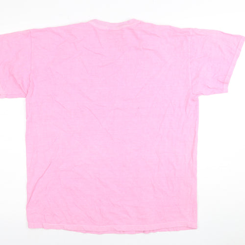 Boohoo Women's Pink M T-Shirt Casual Crew Neck