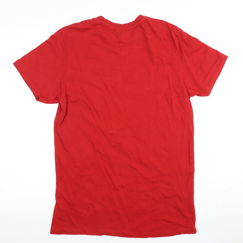 Disney Men’s Red Mickey Mouse T-Shirt - Large