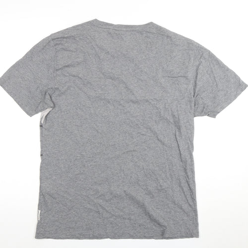 Ben Sherman Men's Grey Graphic T-shirt Size Medium
