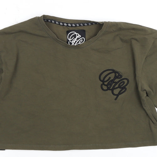 Fabric Women's Green XS Cropped T-Shirt