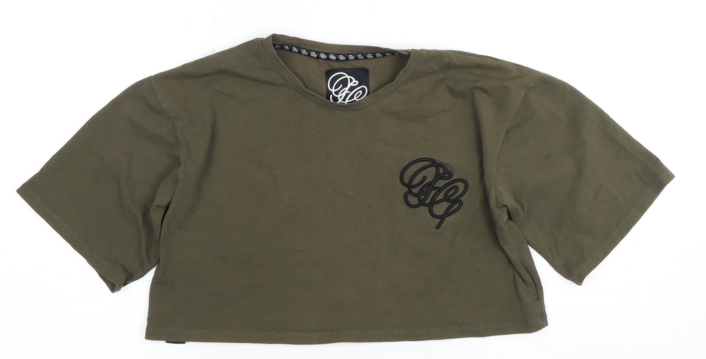 Fabric Women's Green XS Cropped T-Shirt