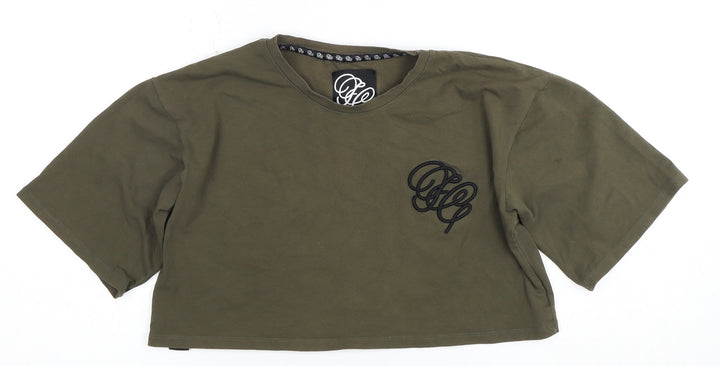 Fabric Women's Green XS Cropped T-Shirt