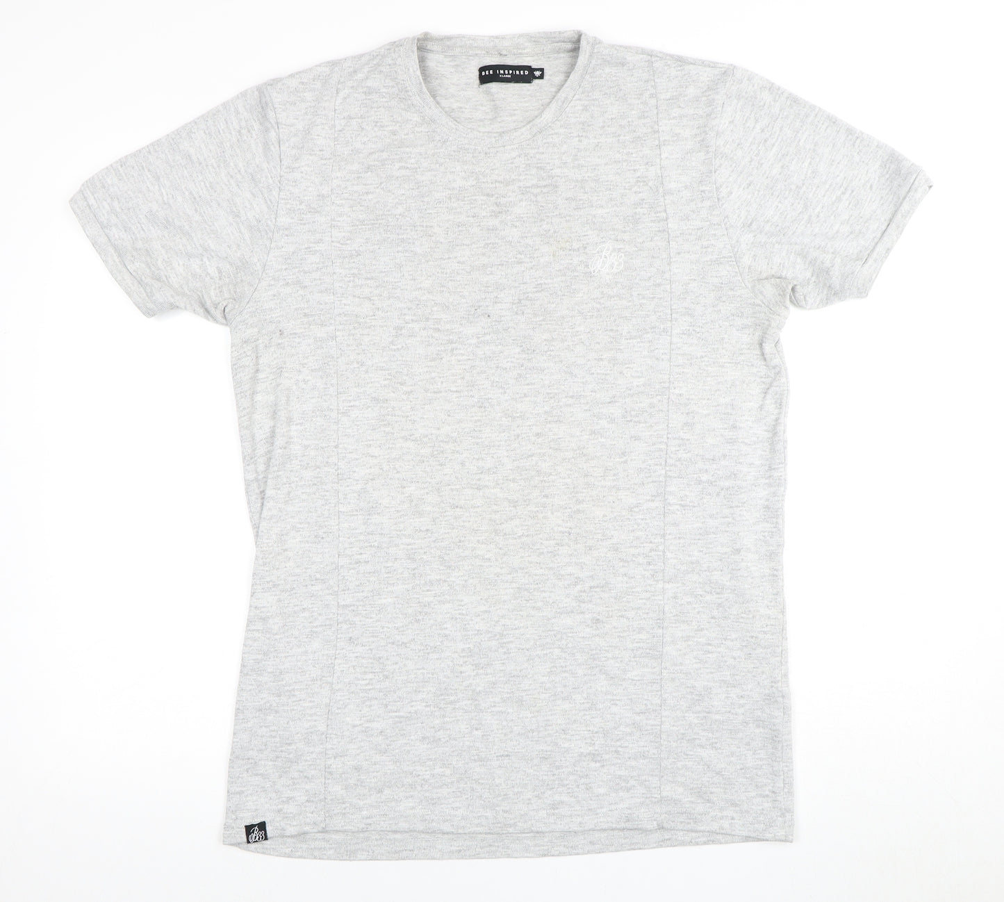 Bee Inspired Men's Grey XL Crew Neck T-Shirt