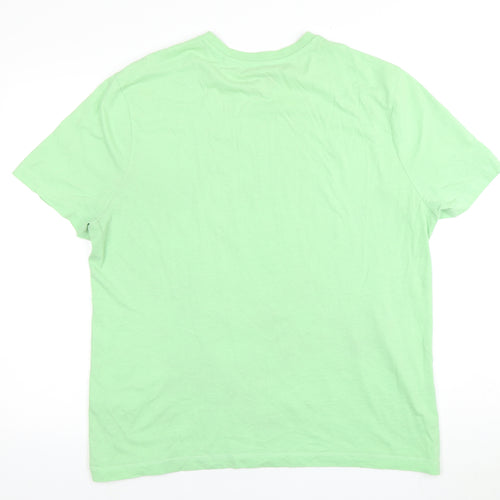 Nickelodeon Men's Green XL SpongeBob T-Shirt