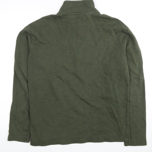 Selected Homme Men's Green 1/4 Zip Sweatshirt M