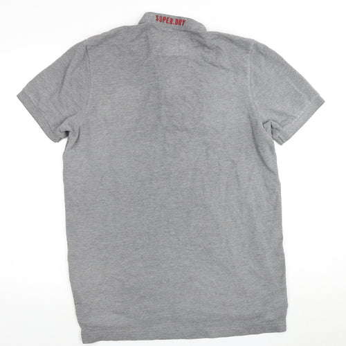 Superdry Men's Grey 2XL Polo Shirt