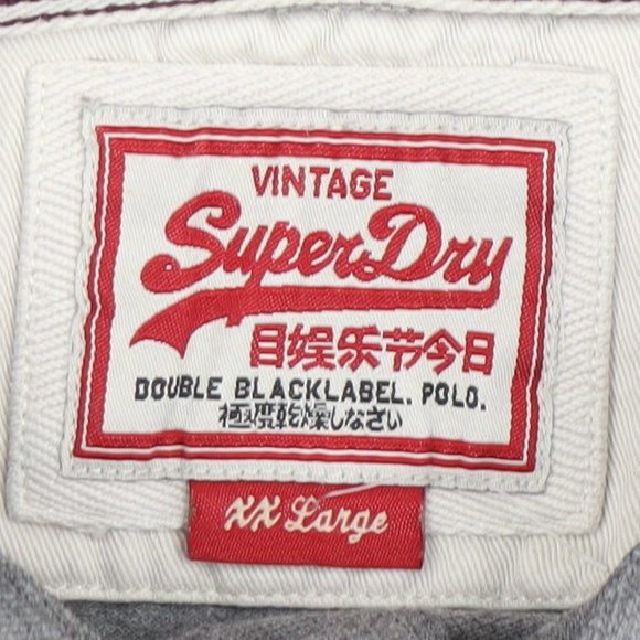 Superdry Men's Grey 2XL Polo Shirt