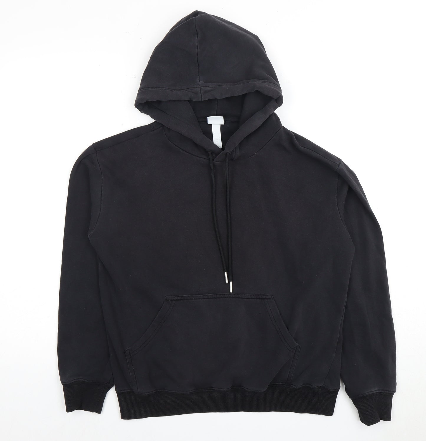 H&M Unisex Adults XS Black Pullover Hoodie
