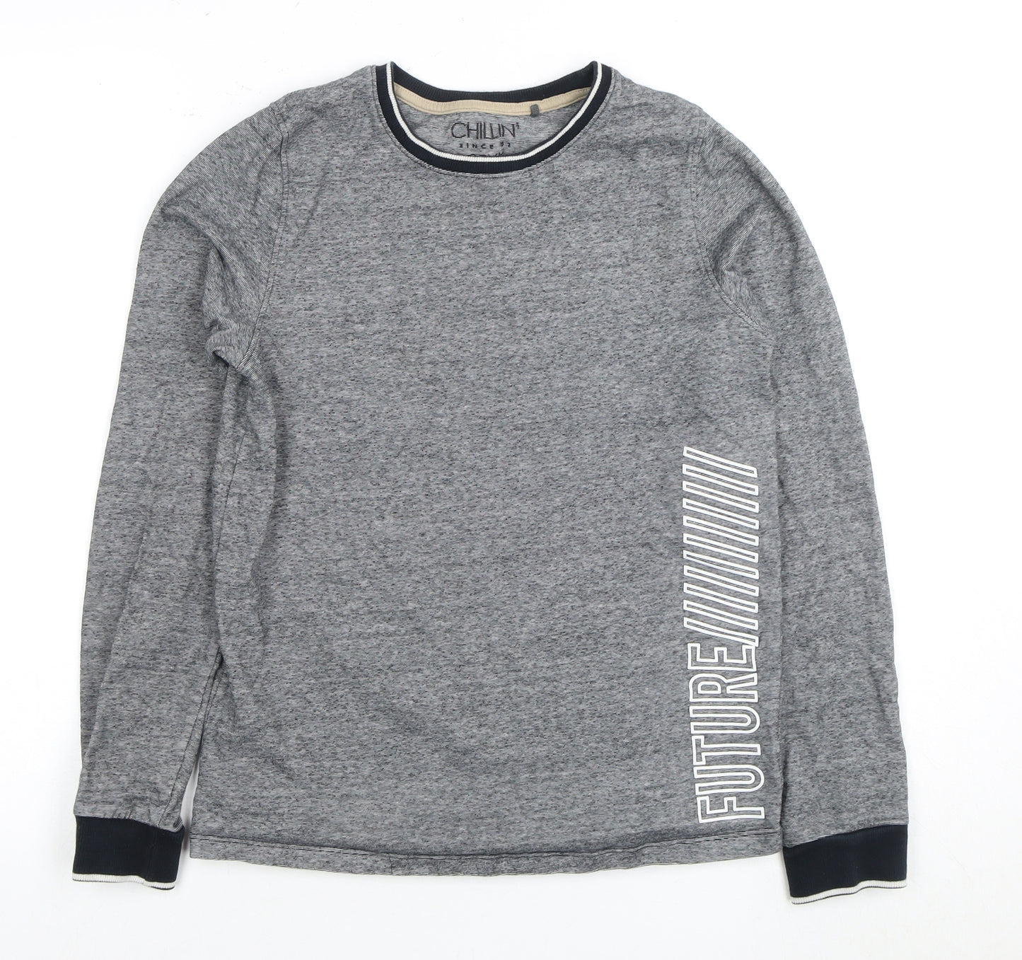Chill'n Boys Grey Crew Neck Sweatshirt 14 Years