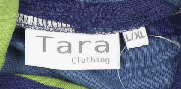 Tara Women's Multicoloured Striped T-Shirt L