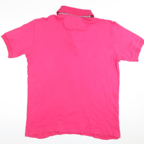 GANT Men's Pink 3XL Polo Shirt - Short Sleeve, Cotton