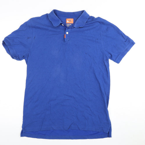 Nike Men's Blue Polo Shirt M Short Sleeve Sporty