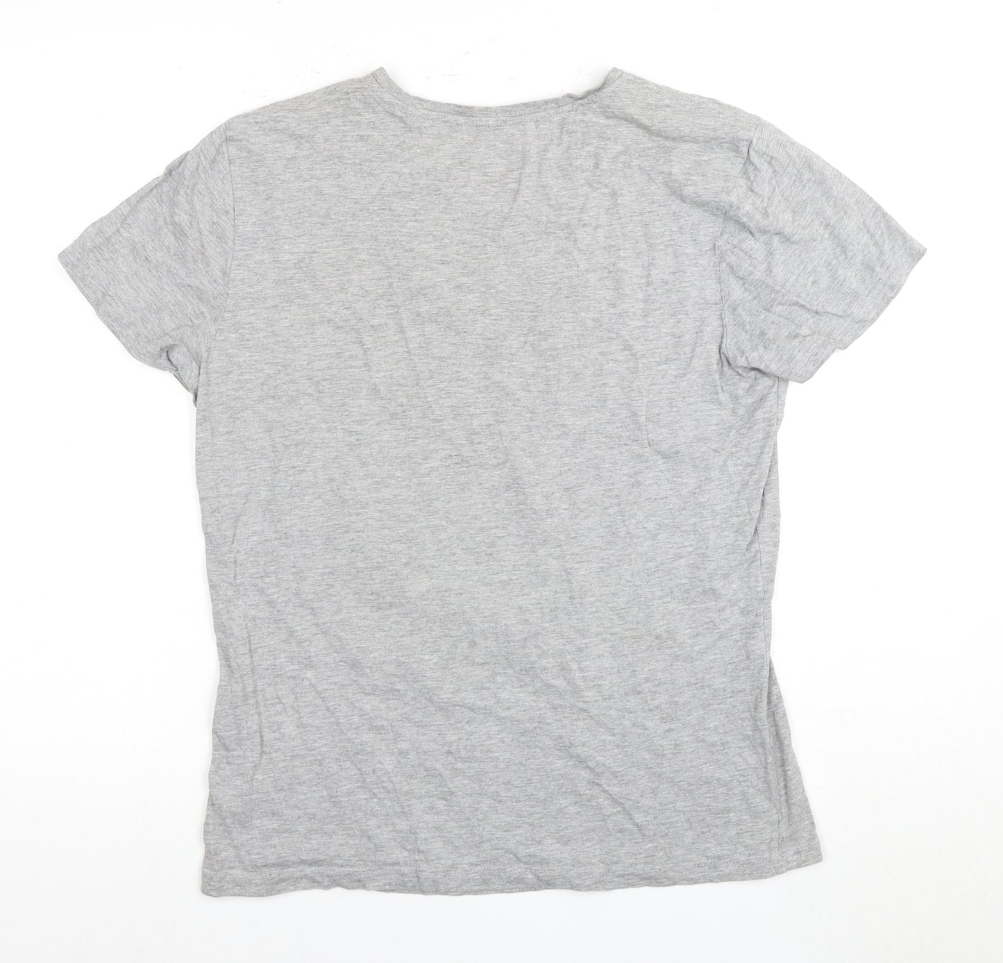 Pokemon Rowlet Grey Unisex T-Shirt L Anime Graphic