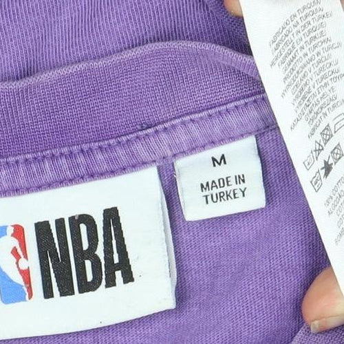 NBA Men's Purple Lakers T-Shirt, Medium, Sports Style