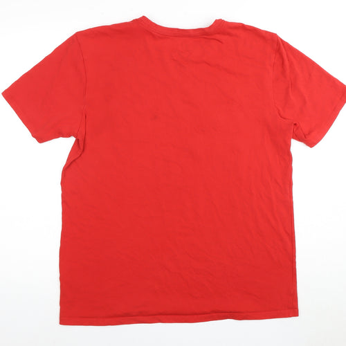 Nike Men's Red Graphic Print Athletic T-Shirt L