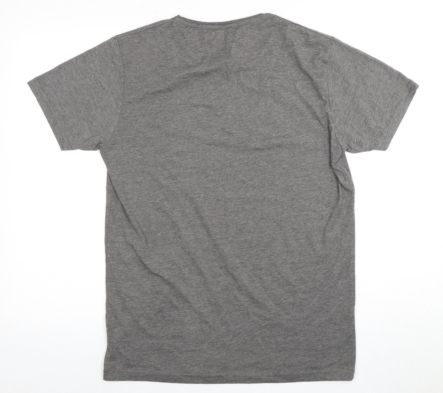 Jack & Jones Men's Grey Logo T-Shirt, Size L