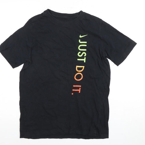 Nike Boys Black Sports T-Shirt XL Graphic Print