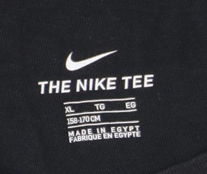 Nike Boys Black Sports T-Shirt XL Graphic Print