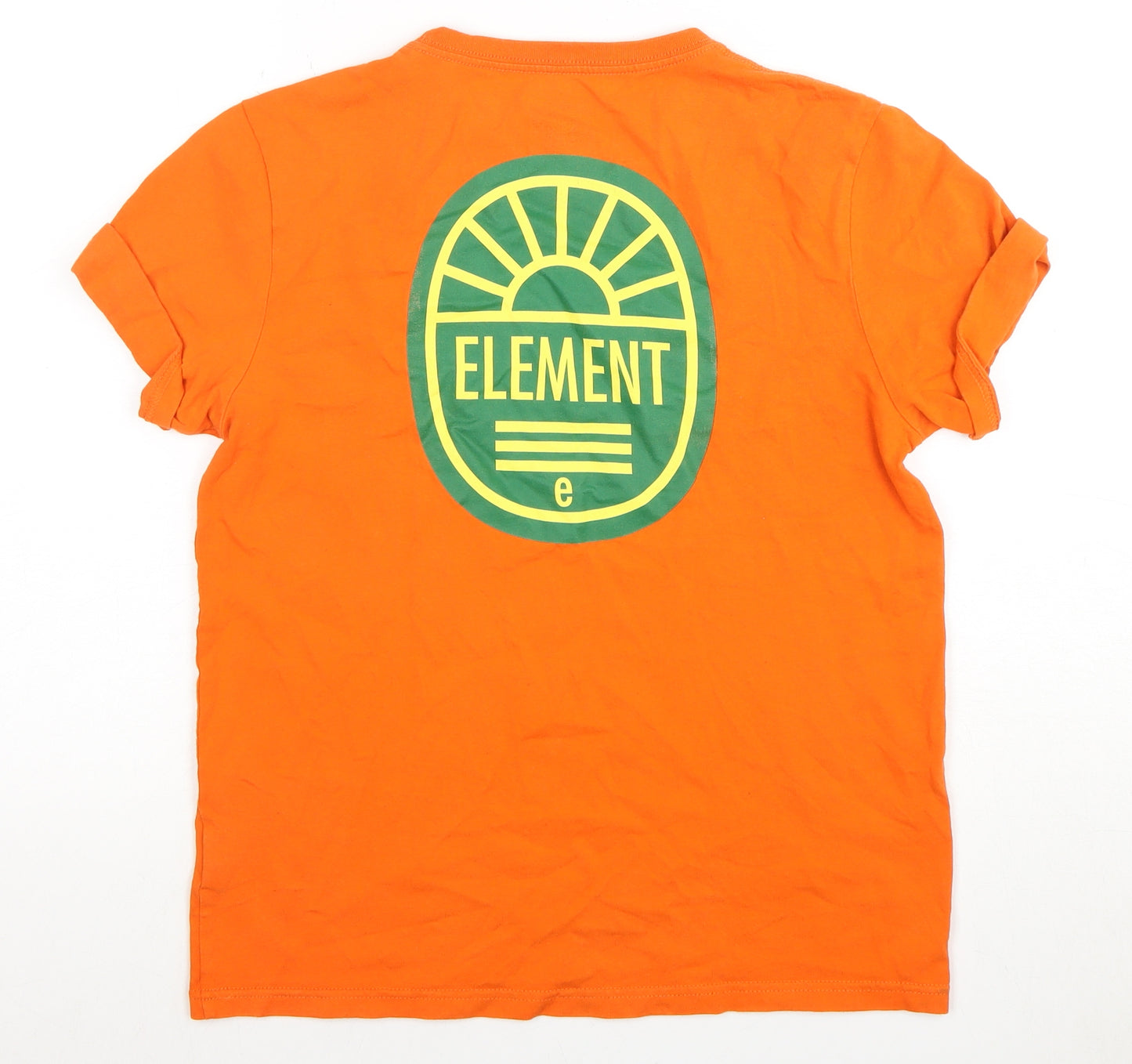Element Women's Orange Crew Neck T-Shirt Size 14
