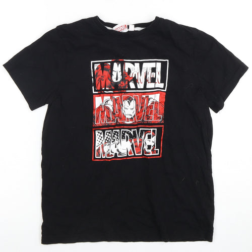 Marvel Boys Black Superhero Graphic Print T-Shirt 11-12 Years