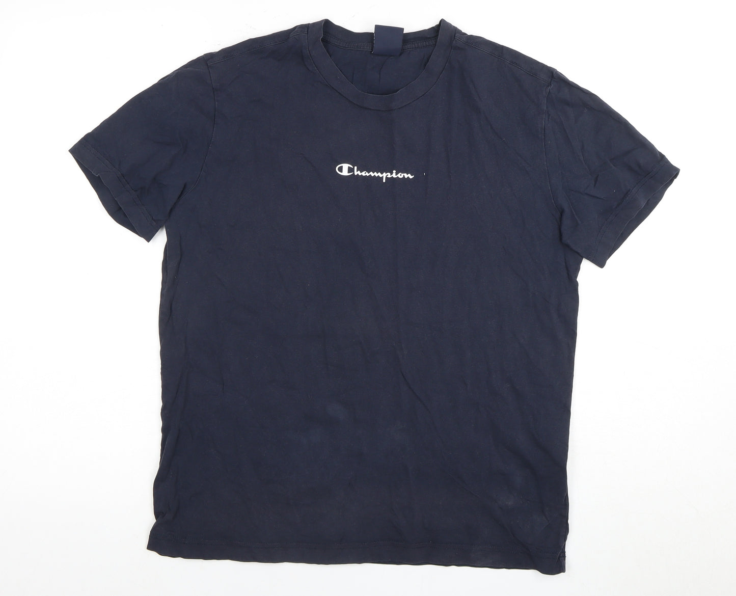 Champion Men's Black Medium T-Shirt with Logo