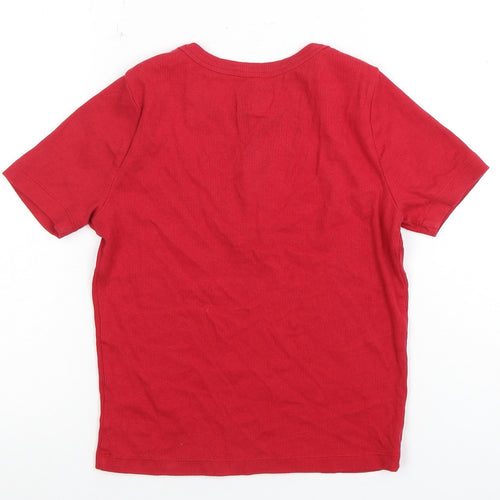 Hollister Women's Red S 1/2 Zip T-Shirt