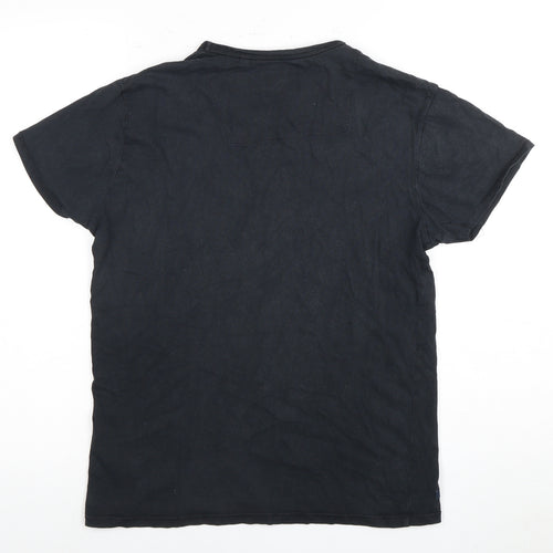 Threadbare Black Crew Neck T-Shirt - Men's Small