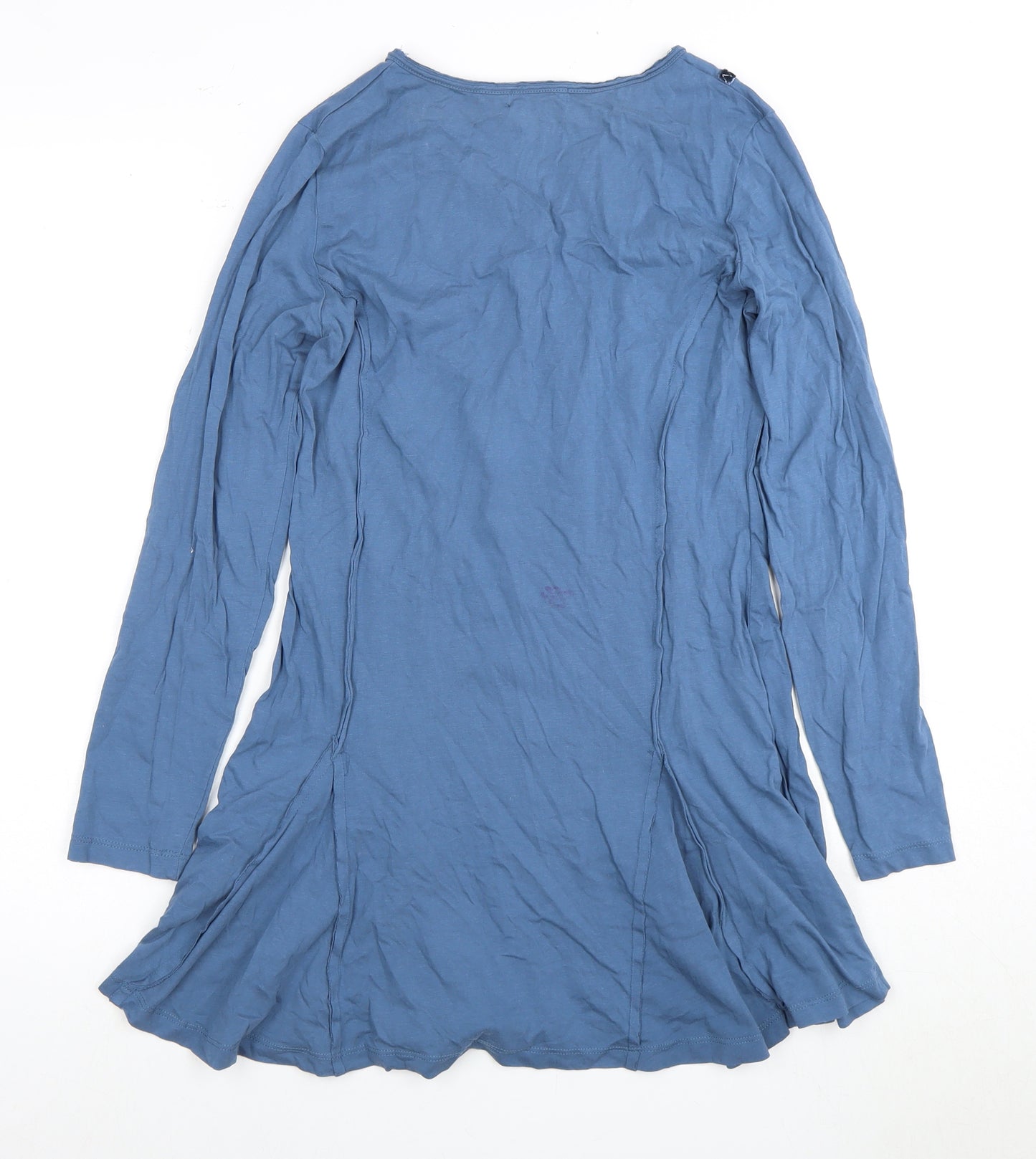 Joe Browns Women's Blue V-Neck Buttoned Dress Size 8