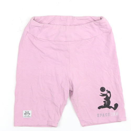 Space Jam Women's Pink Biker Shorts, Size 10
