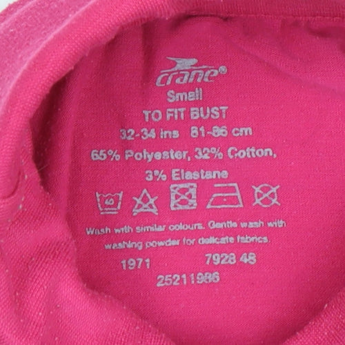 Crane Women's Pink Long Sleeve Mock Neck Top