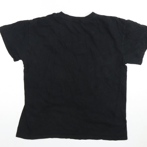 PrettyLittleThing Women's Black Graphic T-Shirt, Size S, Casual