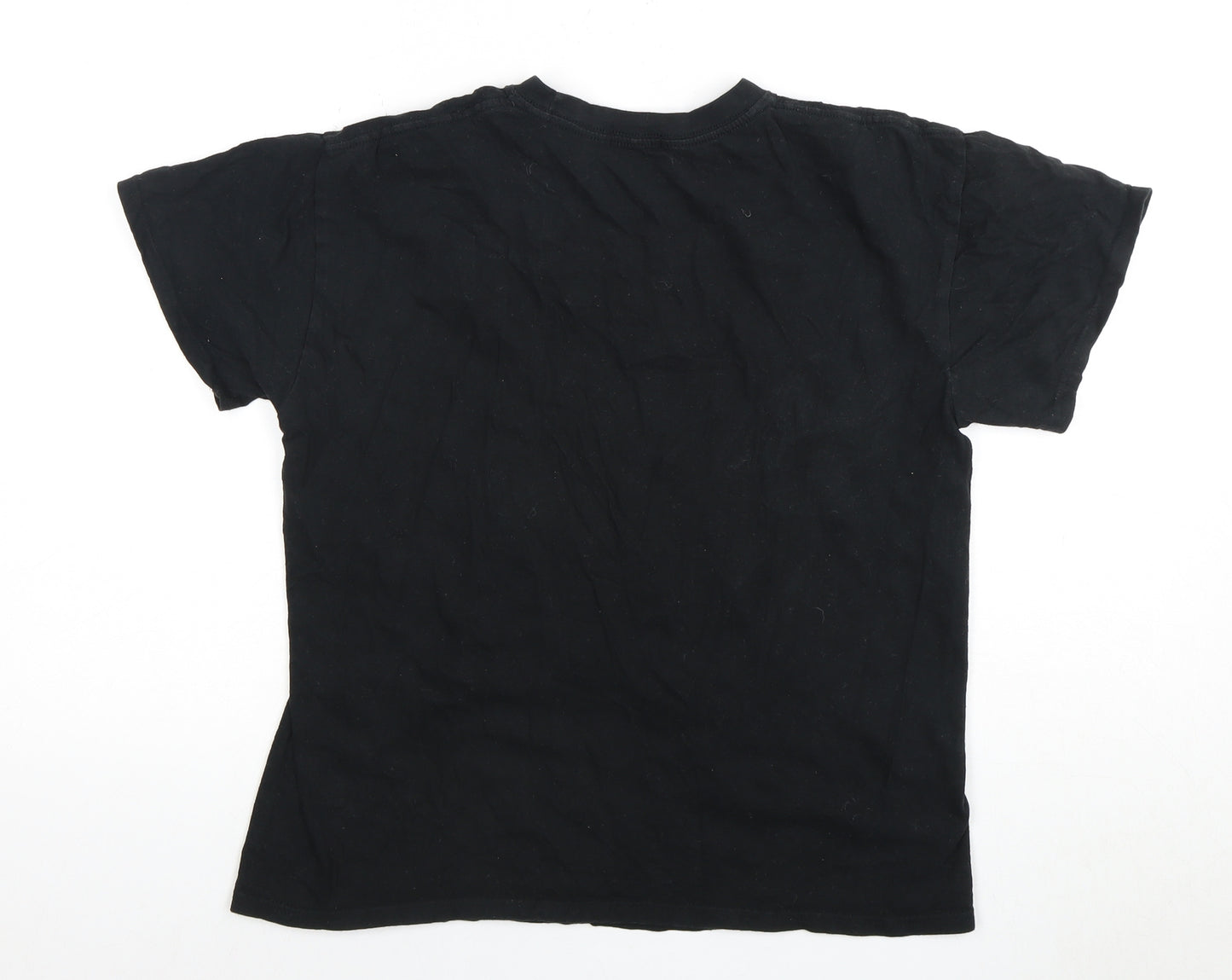 PrettyLittleThing Women's Black Graphic T-Shirt, Size S, Casual