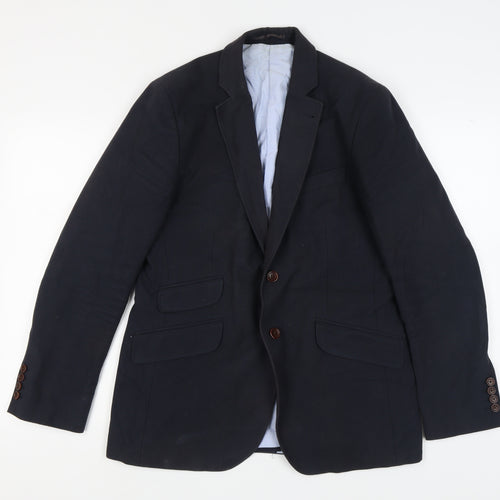Crew Clothing Men's Blue Blazer, Size 40, Regular Fit