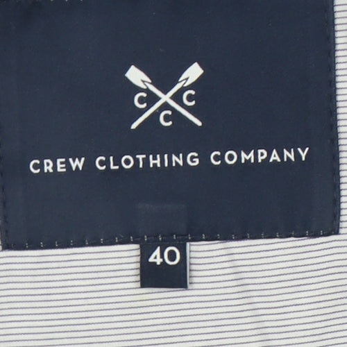 Crew Clothing Men's Blue Blazer, Size 40, Regular Fit